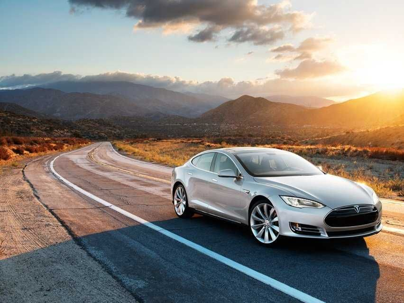 Car on a scenic road